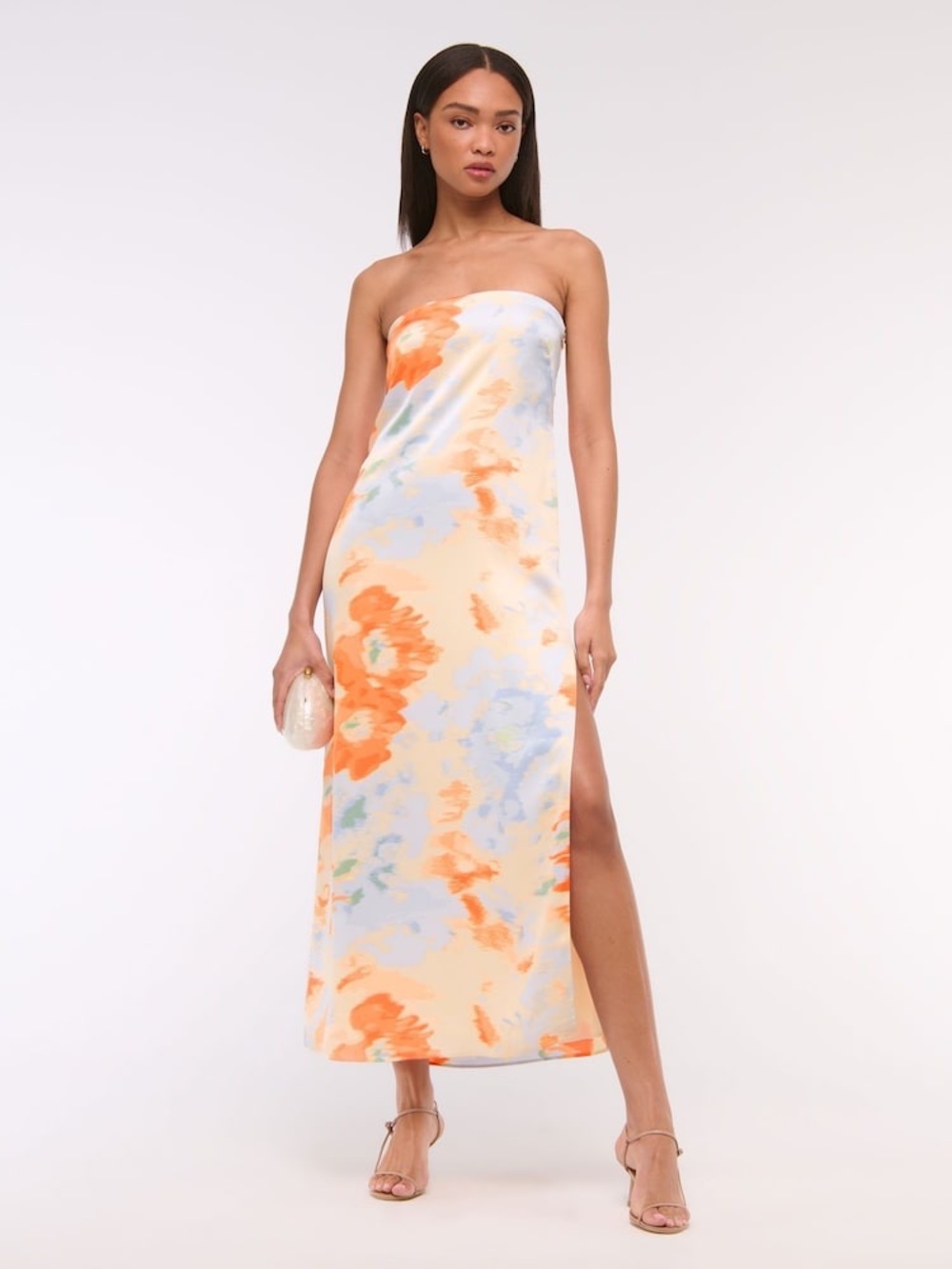 Abercrombie & Fitch Julia Strapless Slip Maxi Dress Size XS